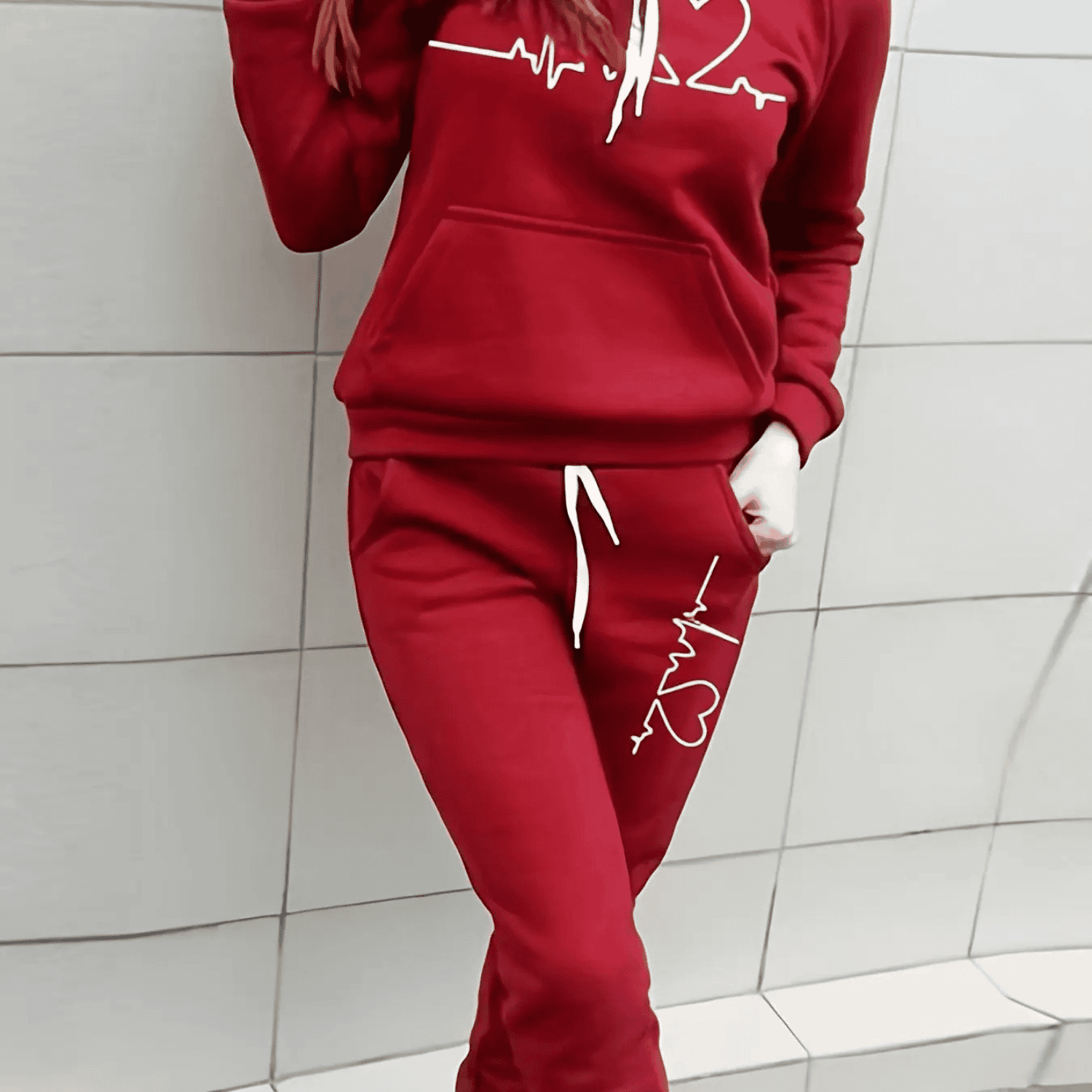 Luxe Collection Premium Knit Tracksuit Set Hoodie And Jogger For Women