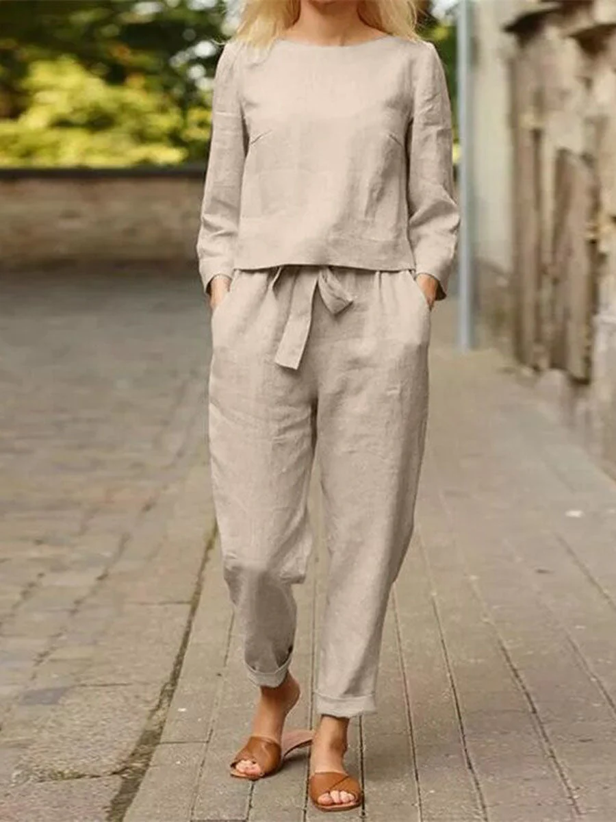 Luxe Collection Women's Long Sleeve Top And Trousers Set Limited Edition