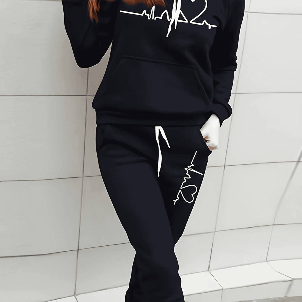 Luxe Collection Premium Knit Tracksuit Set Hoodie And Jogger For Women