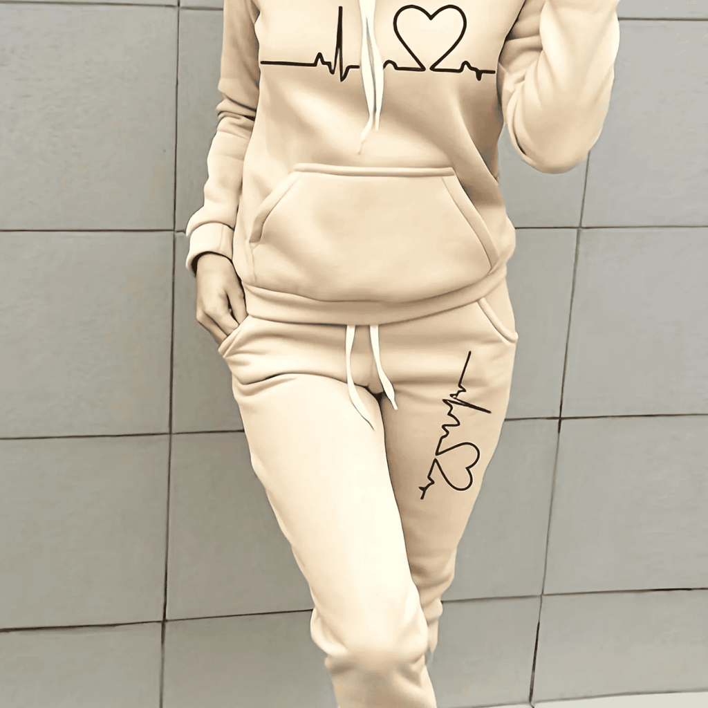 Luxe Collection Premium Knit Tracksuit Set Hoodie And Jogger For Women