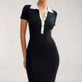 Black Maxi Dress Short Sleeves Heritage Collection Timeless Elegance Limited