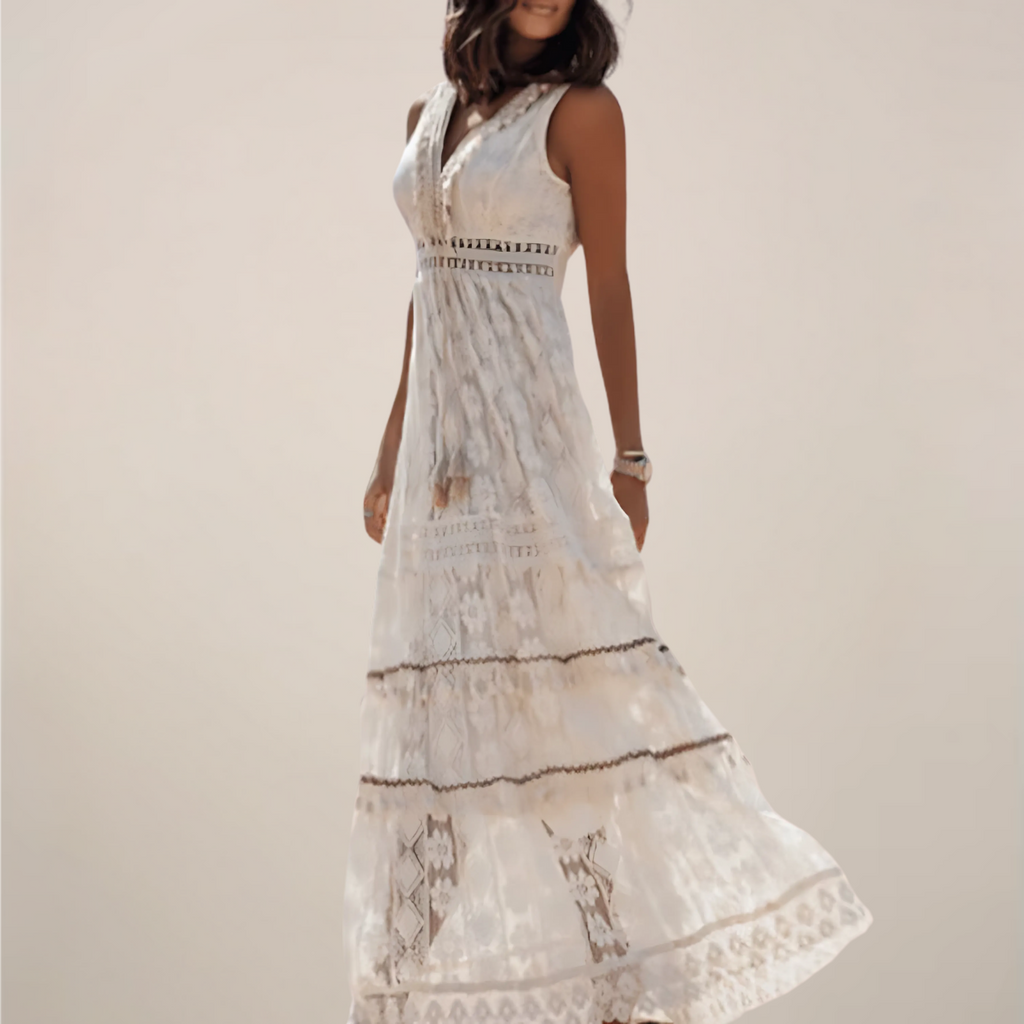 Bohemian Luxe Collection Maxi Dress Empire Waist Sleeveless Exclusive Edition