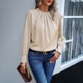 Hailey Autumn Knit Top Luxe Collection Signature Cotton Blend Timeless