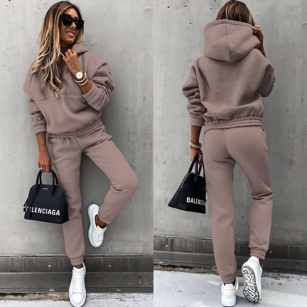 Luxe Fleece Collection Womens Hoodie And Jogger Set Limited Exclusive Comfort