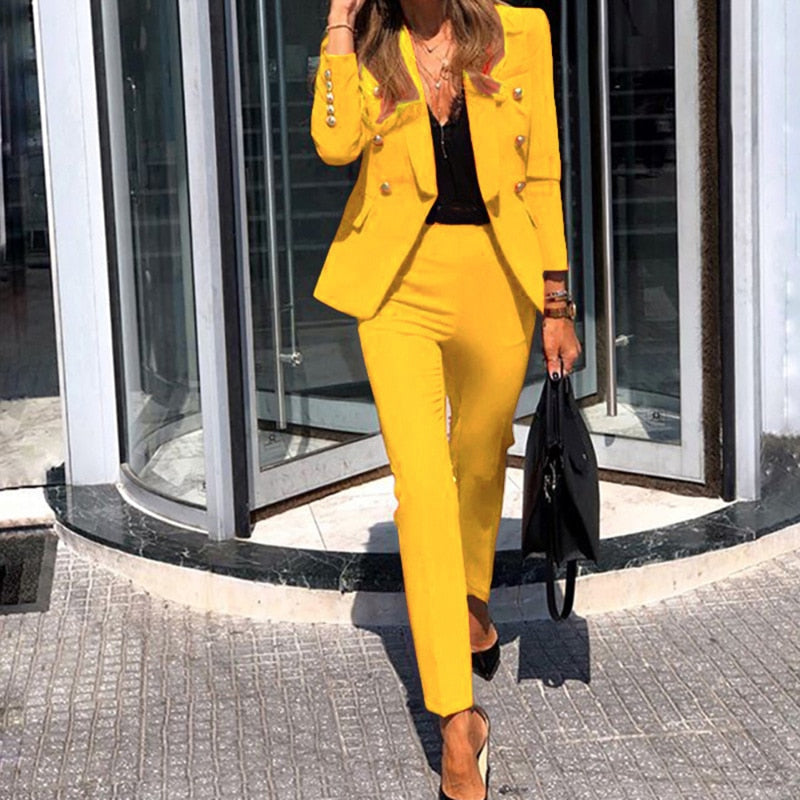 Wendy Silk Blend Blazer And Trousers Set Exclusive Capsule