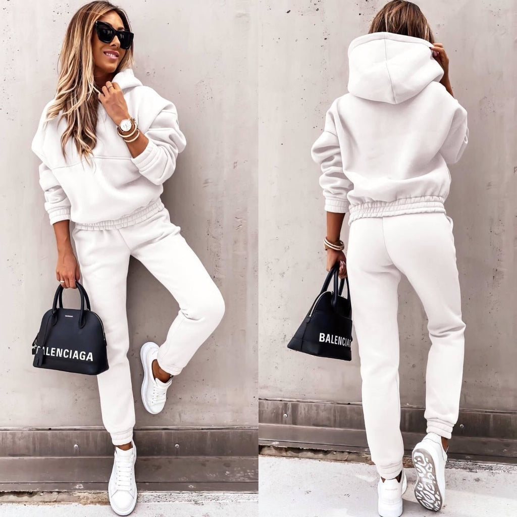 Luxe Fleece Collection Womens Hoodie And Jogger Set Limited Exclusive Comfort
