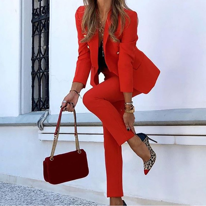 Wendy Silk Blend Blazer And Trousers Set Exclusive Capsule