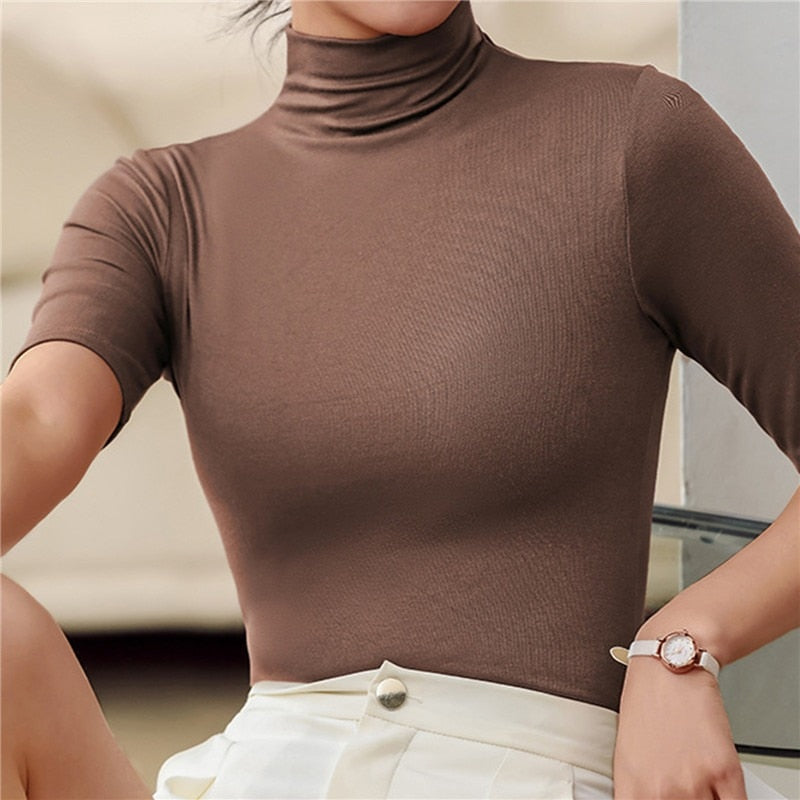 Luxe Knit Roll Neck Top Collection Exclusive Edition