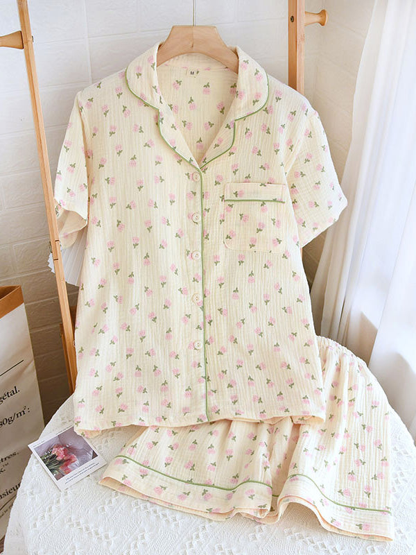 Claire Signature Cotton Summer Pyjama Set For Women Limited Edition Quiet Luxury