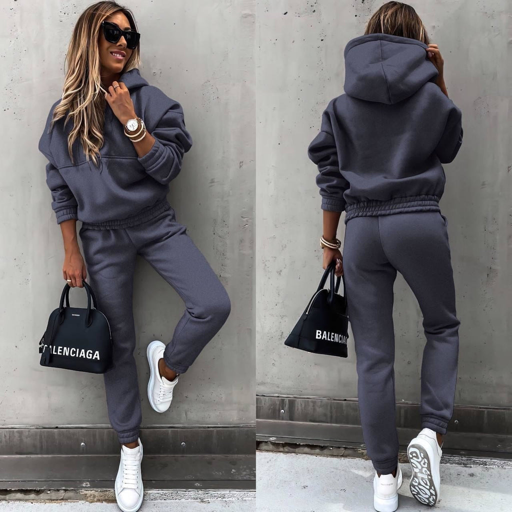 Luxe Fleece Collection Womens Hoodie And Jogger Set Limited Exclusive Comfort
