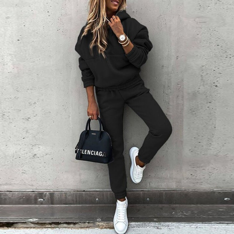 Luxe Fleece Collection Womens Hoodie And Jogger Set Limited Exclusive Comfort