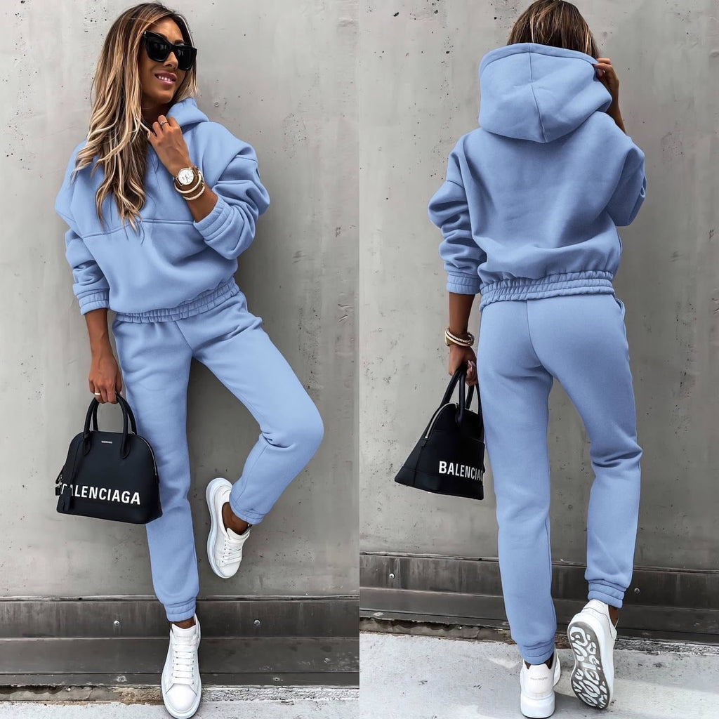 Luxe Fleece Collection Womens Hoodie And Jogger Set Limited Exclusive Comfort