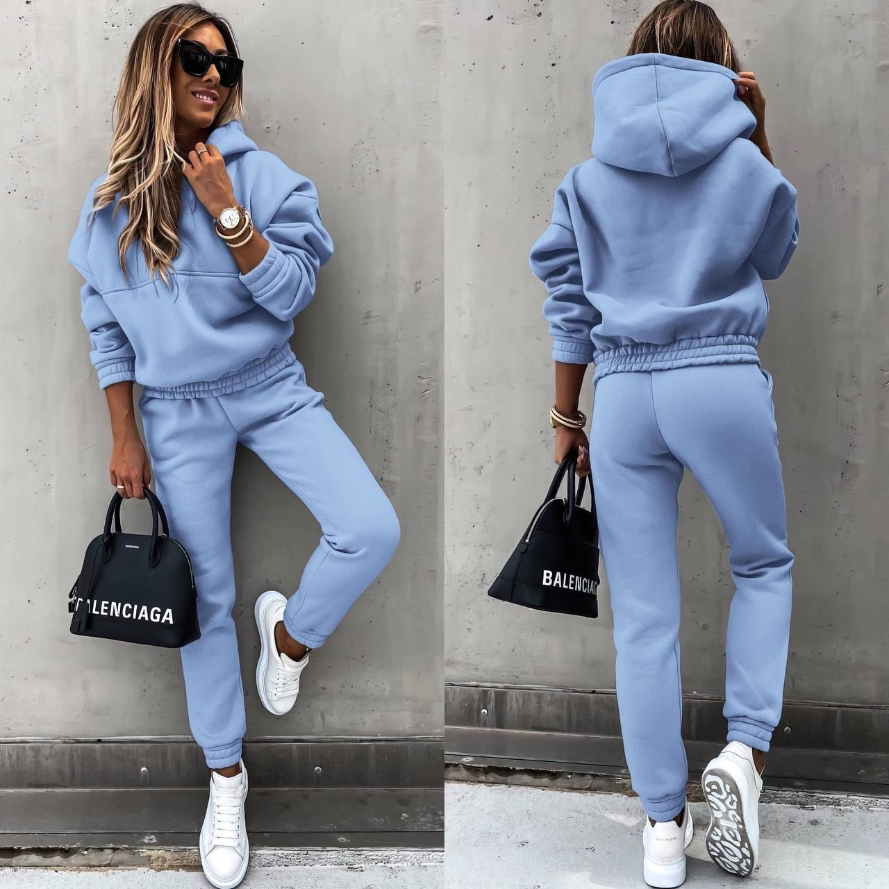 Luxe Fleece Collection Womens Hoodie And Jogger Set Limited Exclusive Comfort