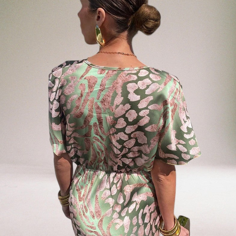 Twisted V Neck Maxi Dress Signature Collection Limited