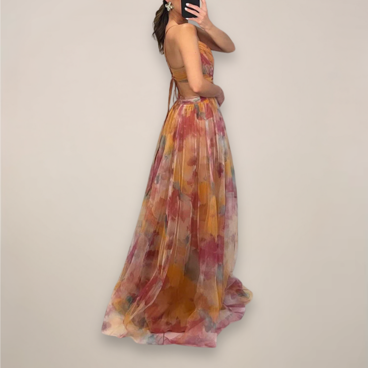 Floral Maxi Dress Romantic Print Exclusive