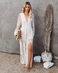 Floral Lace Sheer Maxi Dress Luxe Lace Collection Limited Edition Exclusive