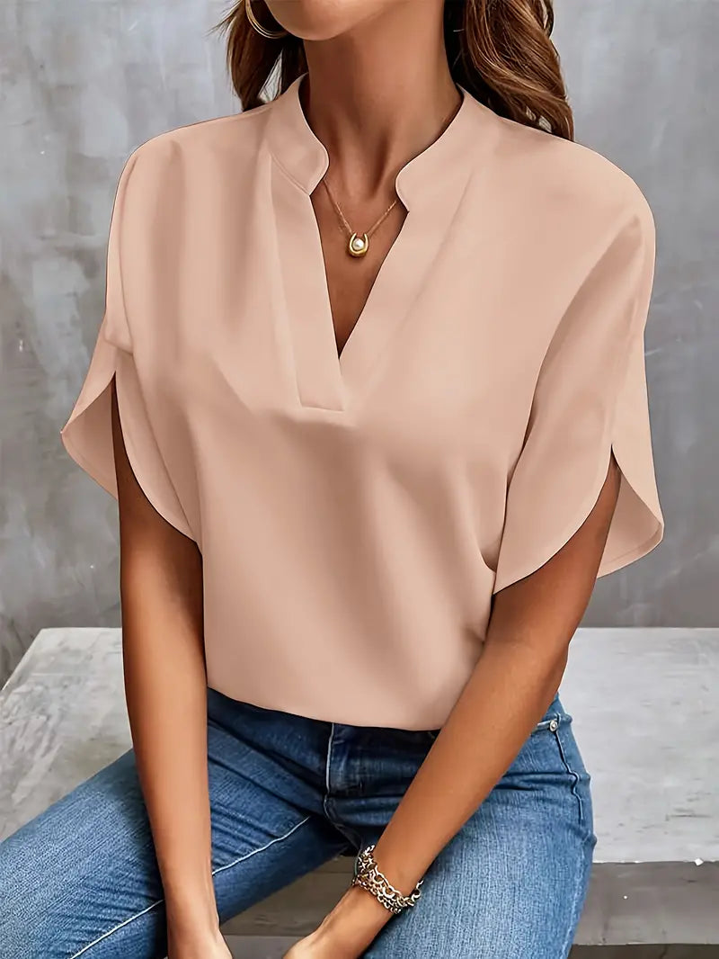 Relaxed Lightweight Blouse Elegant Spring Collection Flowing Draped Fit Exclusive