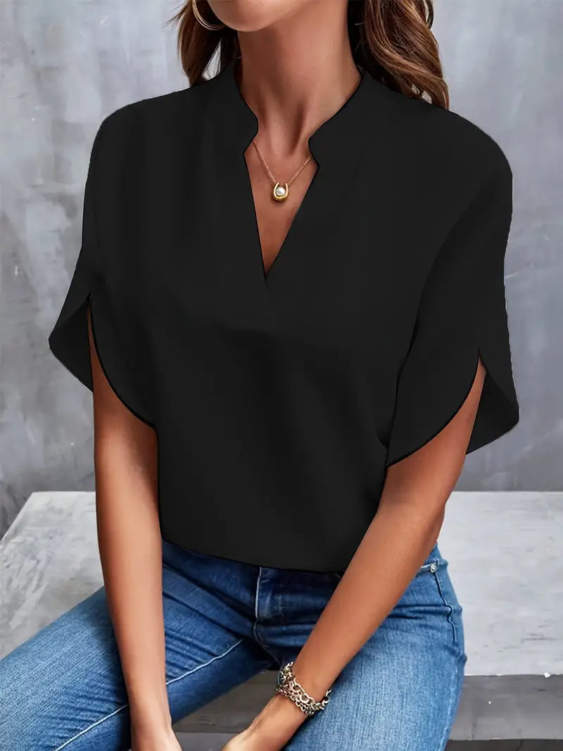 Relaxed Lightweight Blouse Elegant Spring Collection Flowing Draped Fit Exclusive