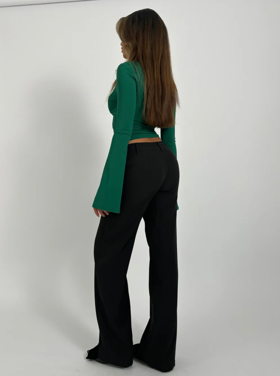 Lace Crop Top Burgundy Seventies Luxe Limited Edition