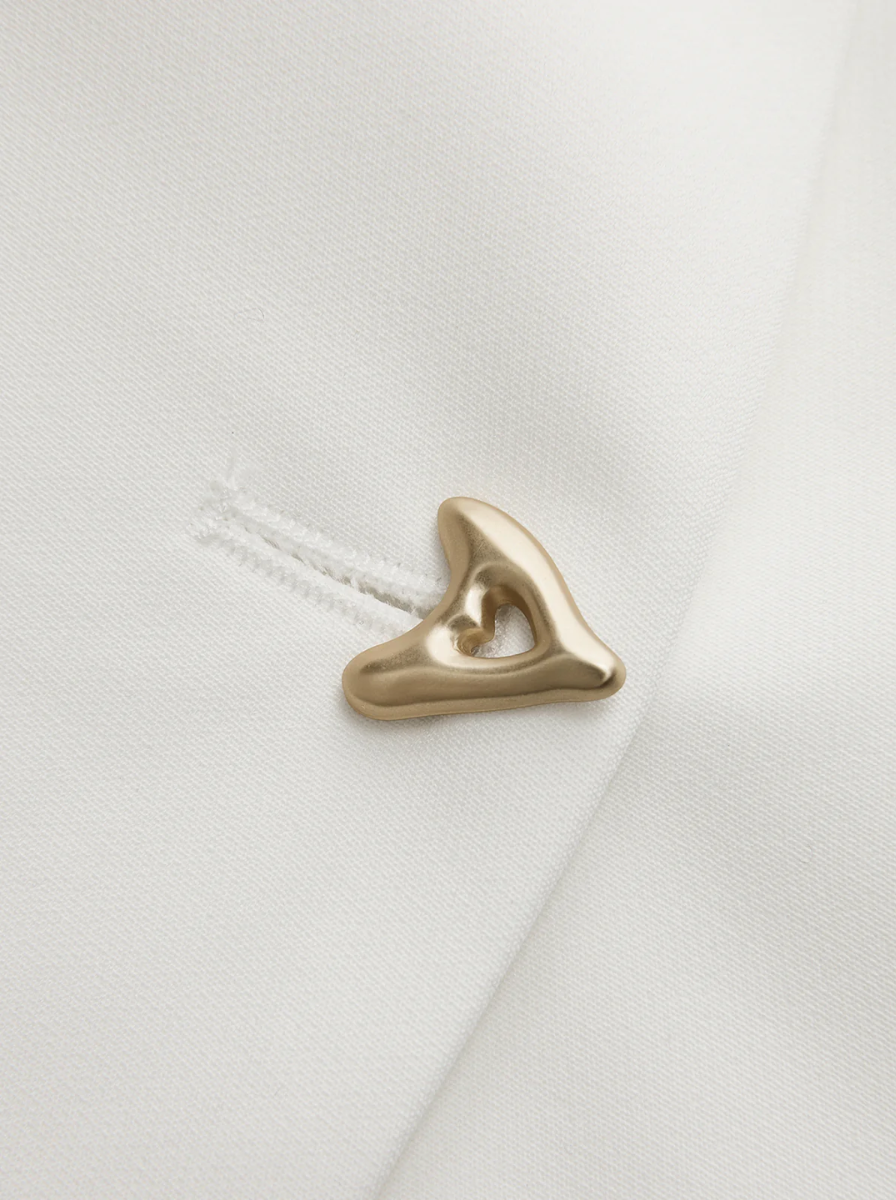 V Neck Button Down Blouse From Architectural Collection Limited Edition