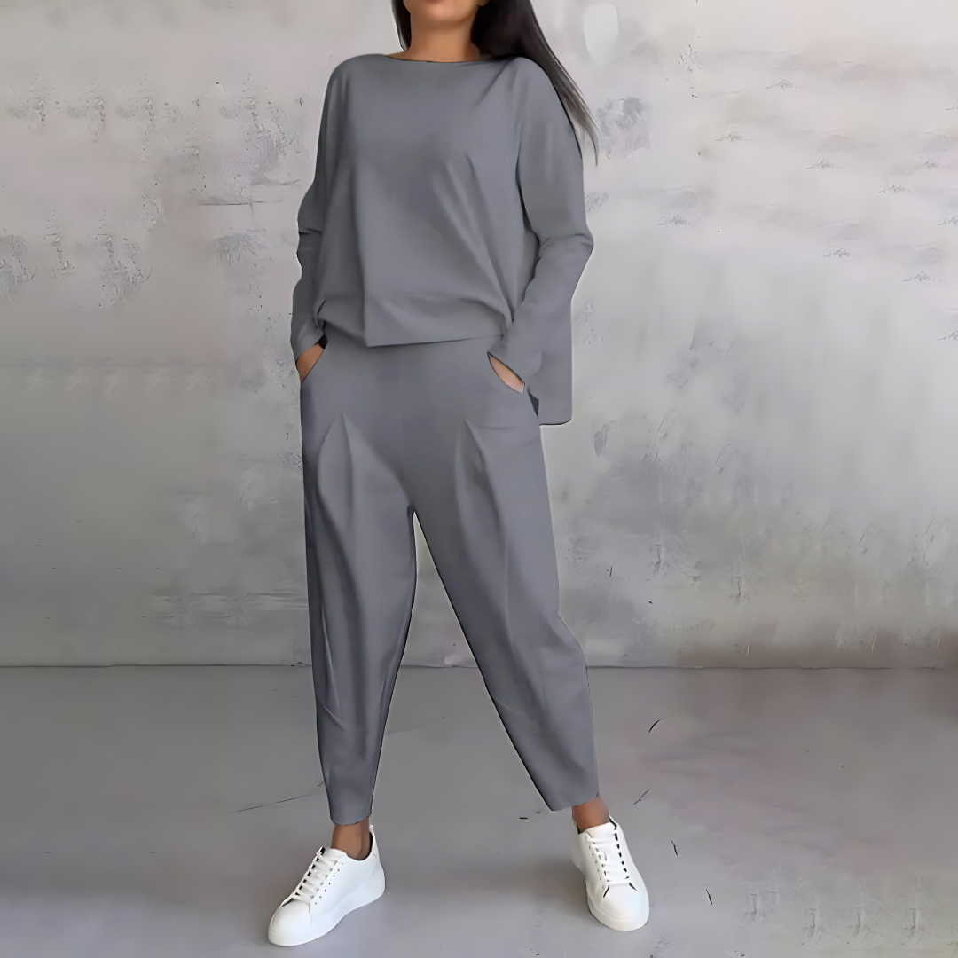 Mila Two Piece Premium Luxe Jersey Set Black Collection Limited Edition