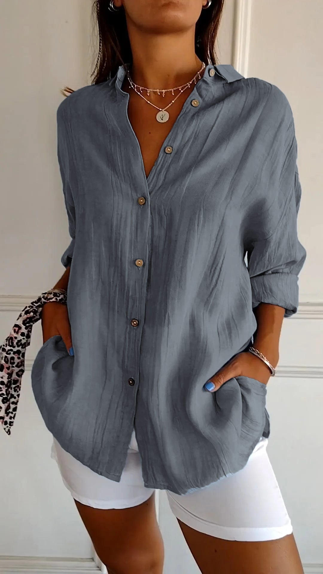 Luxe Linen Button Down Shirt For Women Limited Edition Collection Timeless Craft