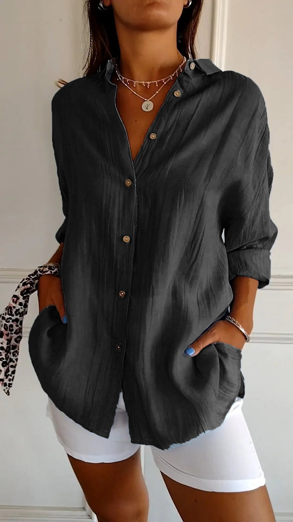 Luxe Linen Button Down Shirt For Women Limited Edition Collection Timeless Craft
