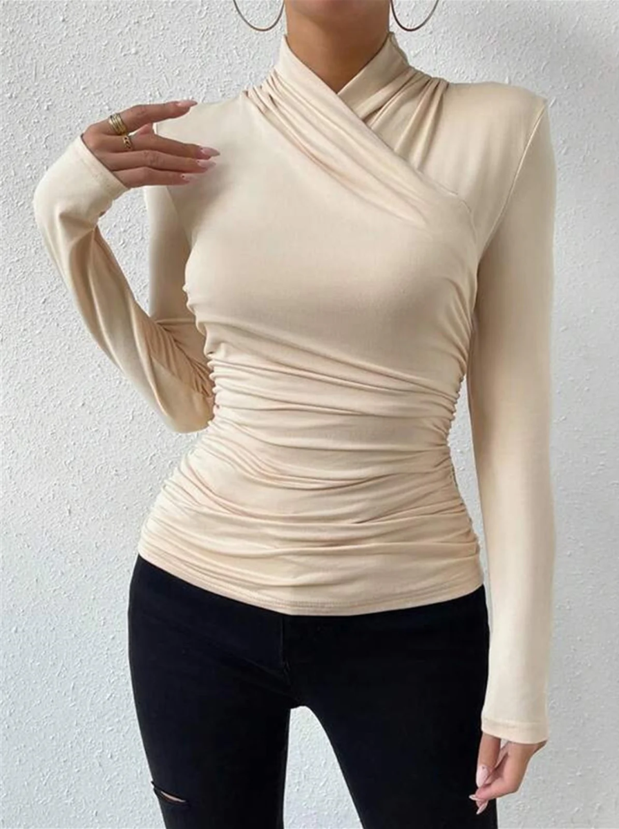 Silk Luxe Crossover Wrap Top Exclusive Modern Collection