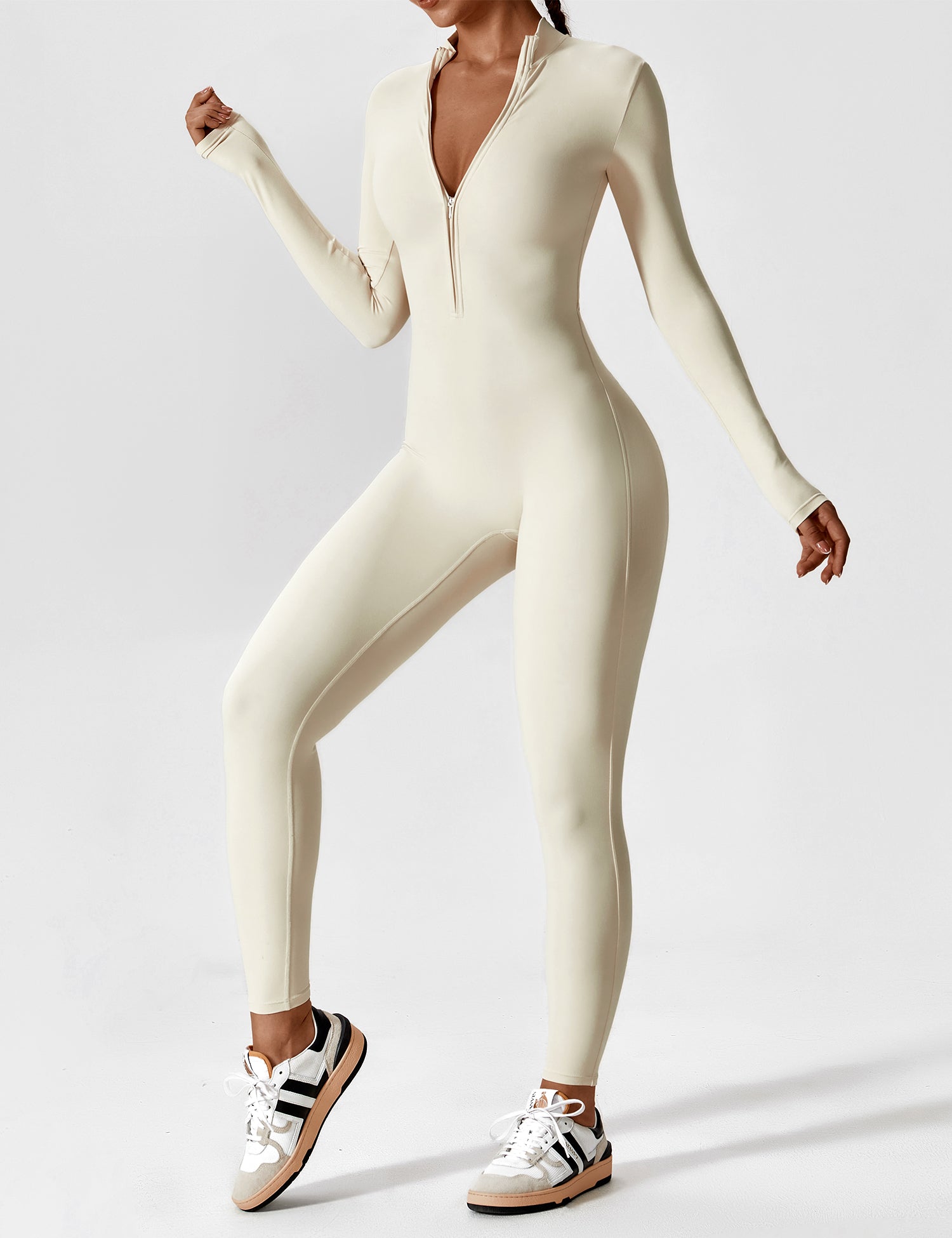 Willow Silk Crepe Long Sleeve Jumpsuit Exclusive Edition Signature Collection