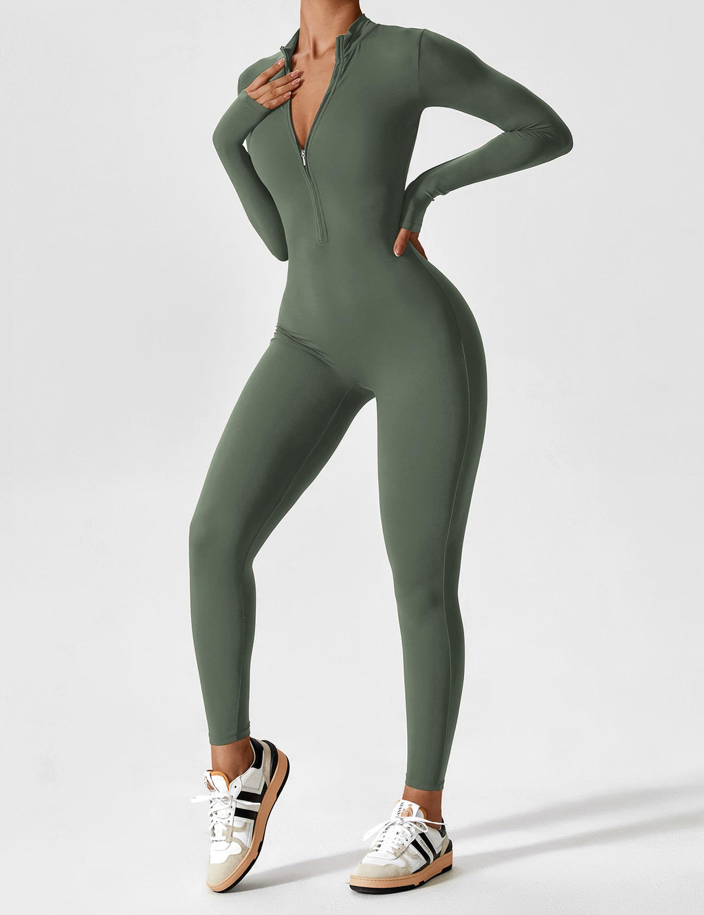 Willow Silk Crepe Long Sleeve Jumpsuit Exclusive Edition Signature Collection